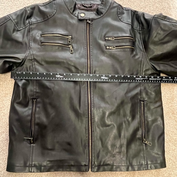 Vintage brown “pleather” jacket Lg - Picture 13 of 14
